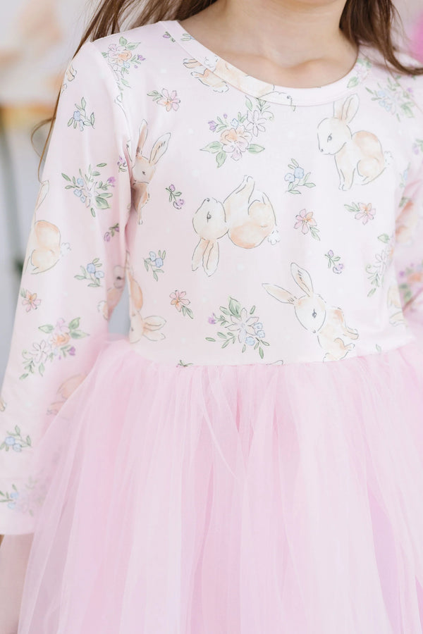 Mila & Rose Bunny Bliss Long Sleeve Tutu Dress