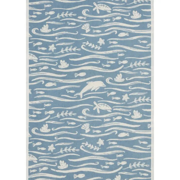 ChappyWrap Under the Sea Light Blue Midi Blanket