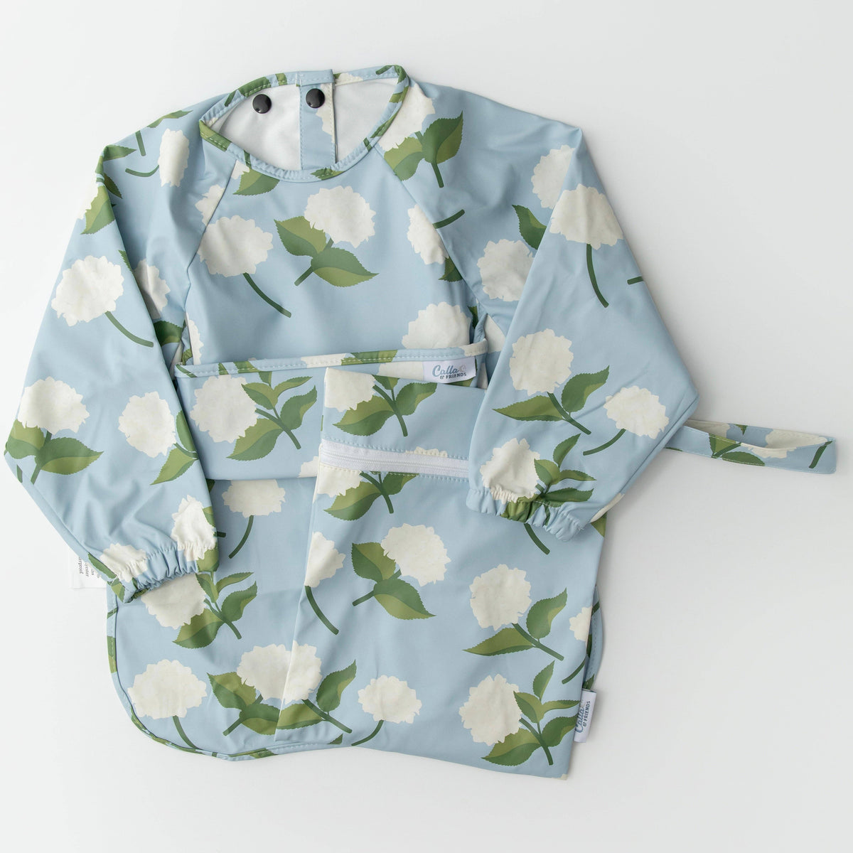 Calla & Friends - The Grayson Long Sleeve Bib - Hydrangeas