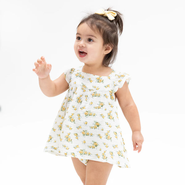 Angel Dear Sunshine Roses  Pinafore and High Waisted Bloomer