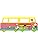 The Wheels on the Bus: Shaped Board Book Illustrated by Conor Rawson