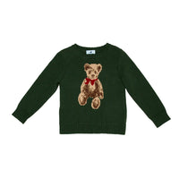 Nanducket Holly Green Teddy Bear Holiday Sweater