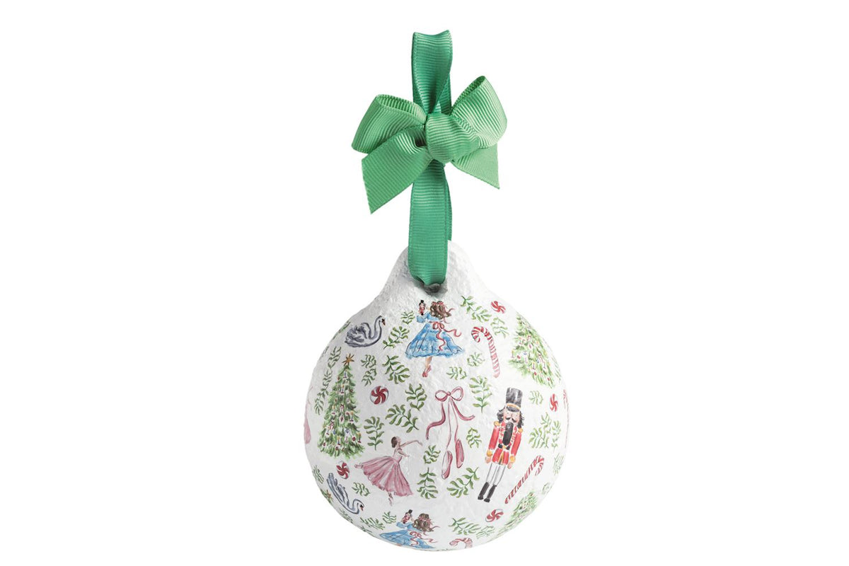 Mud Pie Nutcracker Papier-Mâché Ornament