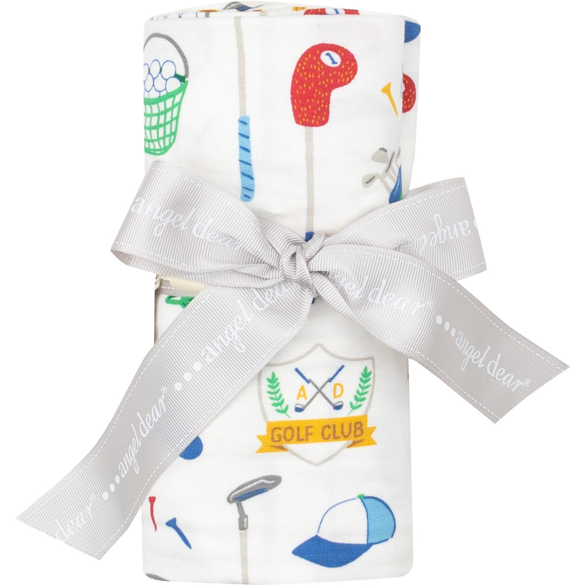 Angel Dear Golf Club White Swaddle Blanket