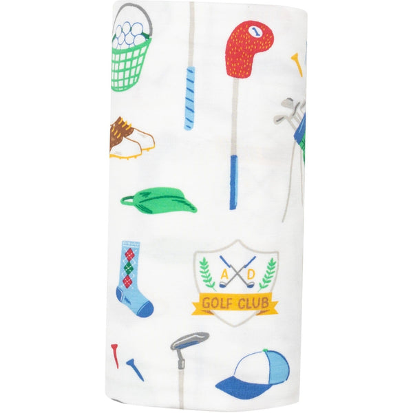 Angel Dear Golf Club White Swaddle Blanket