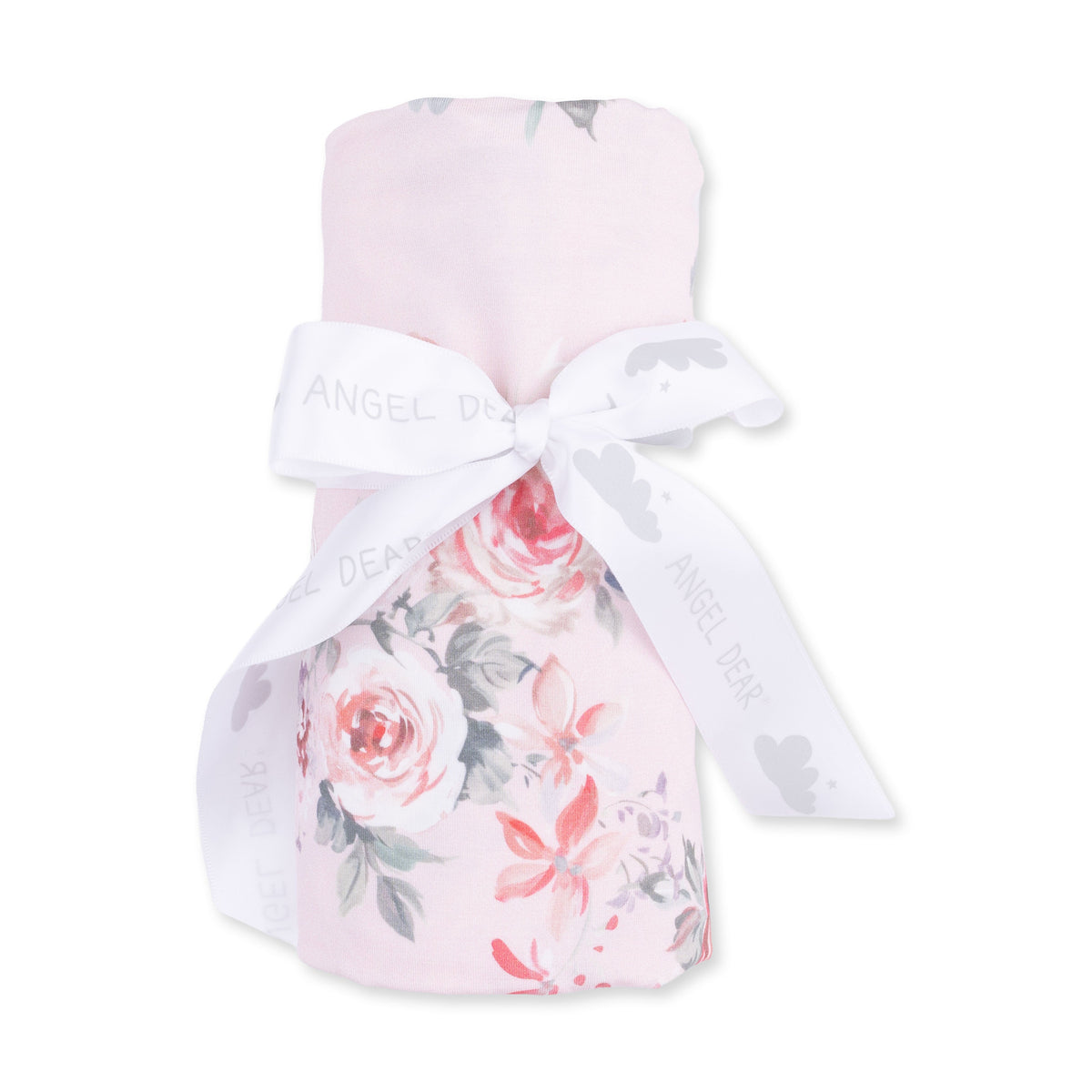 Angel Dear Painterly Rose Bouquets Swaddle Blanket