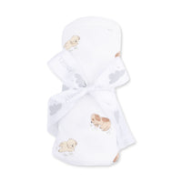Angel Dear Puppy Snuggle Club Swaddle Blanket