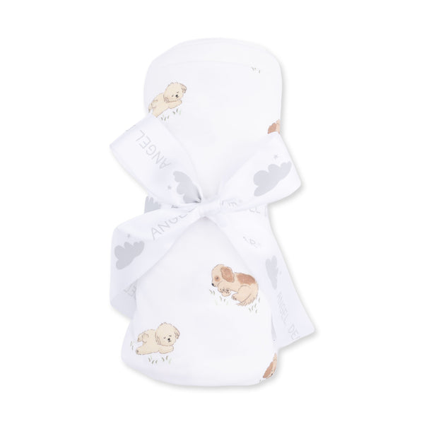 Angel Dear Puppy Snuggle Club Swaddle Blanket