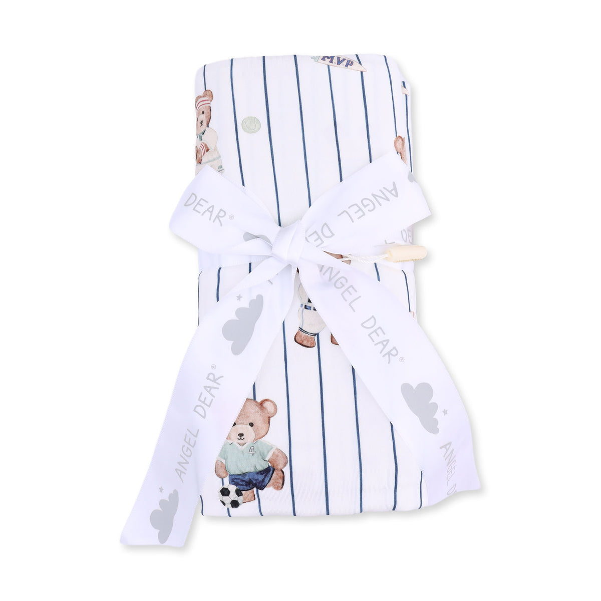 Angel Dear Mixed Sports Bears Swaddle Blanket