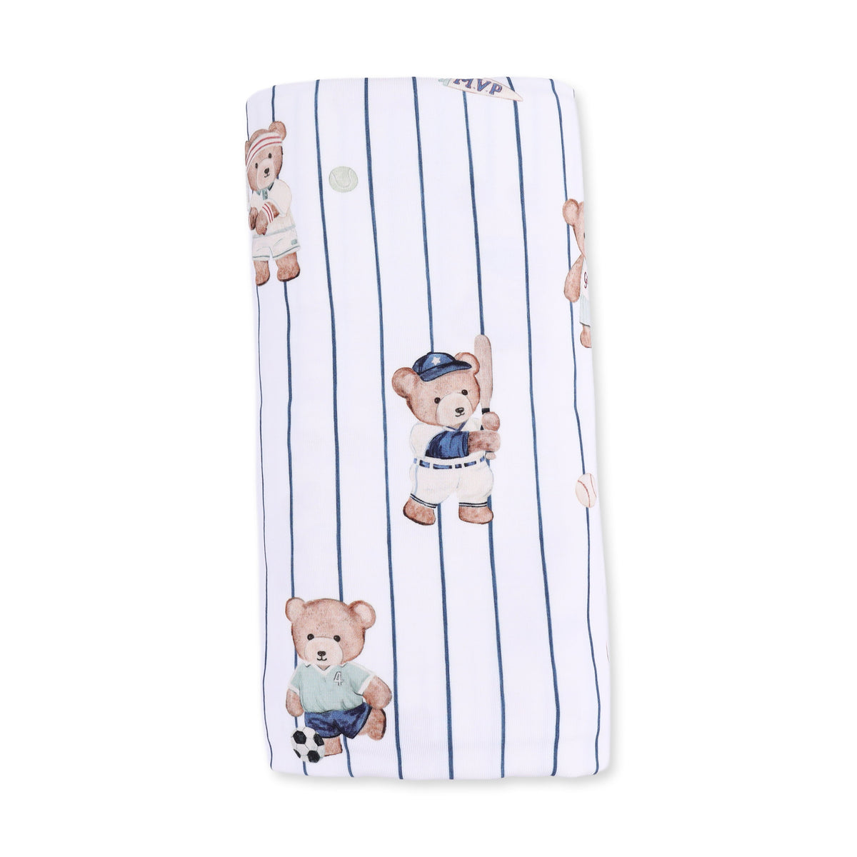 Angel Dear Mixed Sports Bears Swaddle Blanket