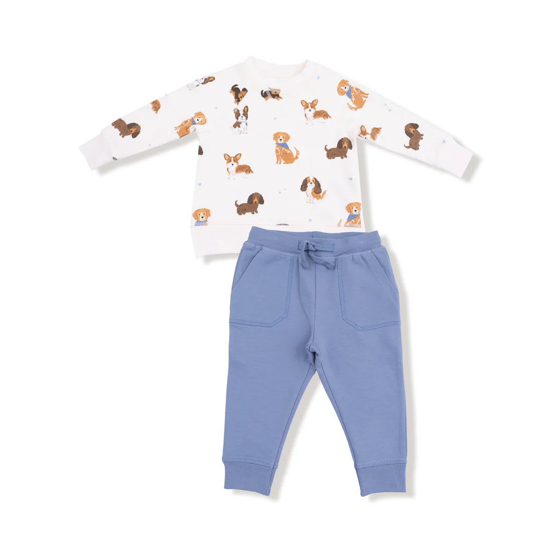Angel Dear Raglan Sweatshirt + Jogger Set II Best Friend Dogs