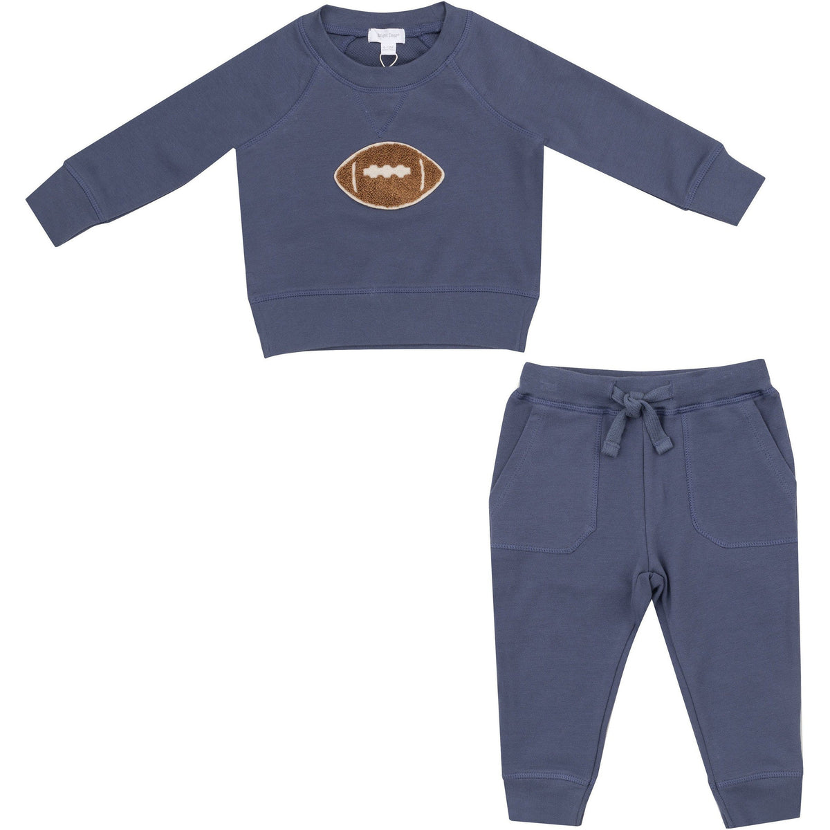 Angel Dear Footballs French Terry Raglan Sweatshirt & Jogger Set