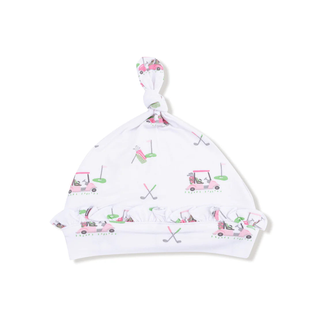 Angel Dear Ruffle Knotted Hat II Baby Golf Carts - Pink