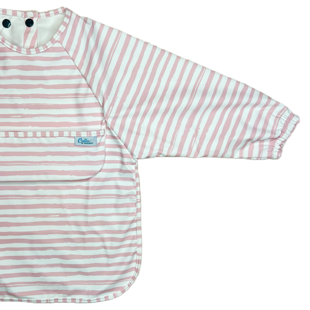 Calla & Friends - The Grayson Long Sleeve Bib - Brush Stripes
