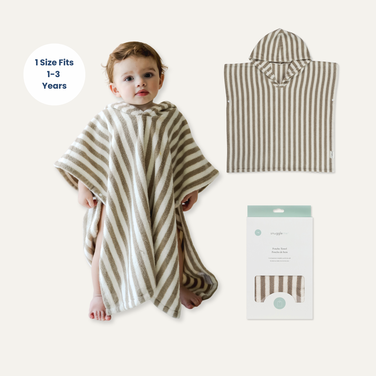 Snuggle Me Organic - Poncho Towel | Birch