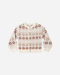 Rylee + Cru Cheyenne Cardigan- Flower Fair Isle