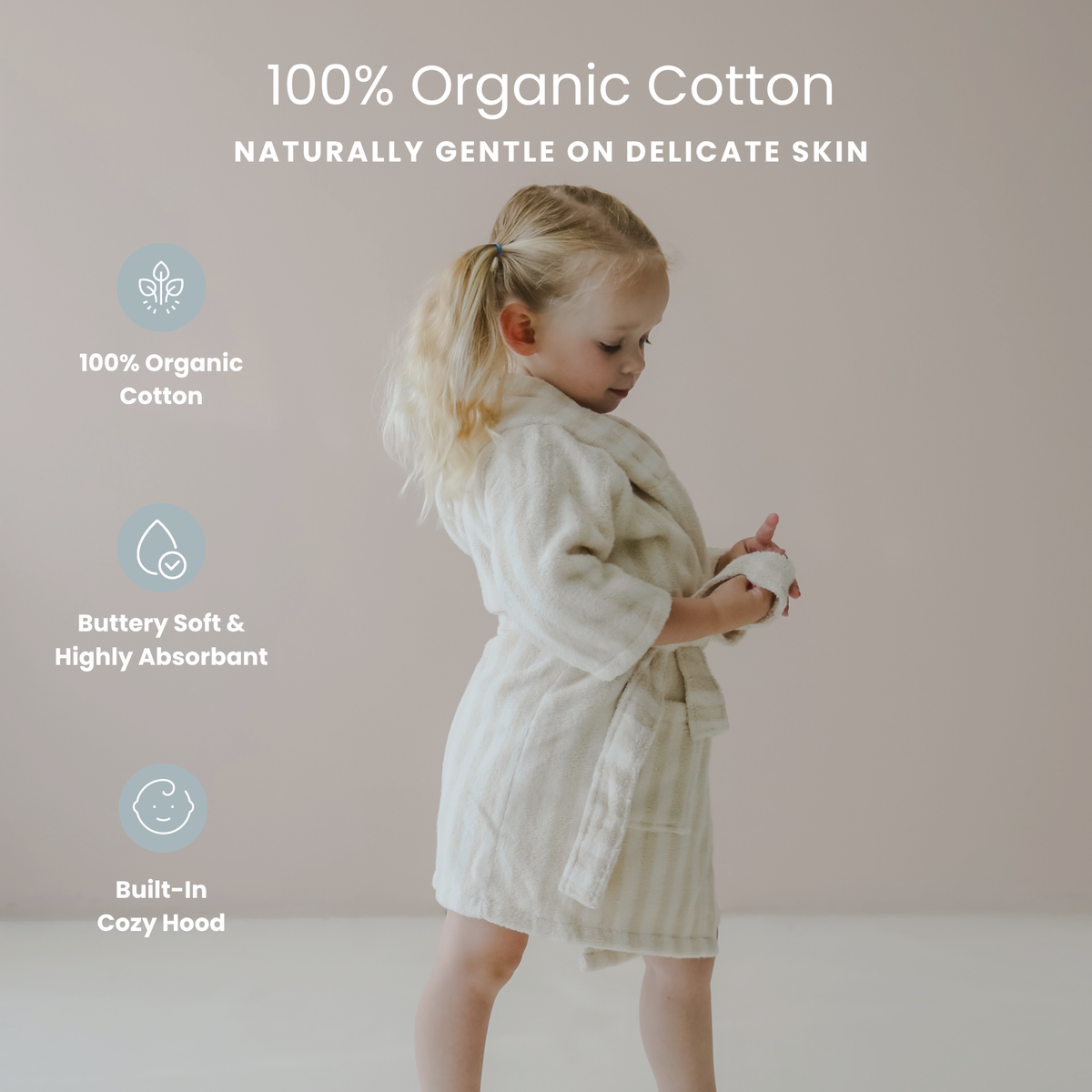 Snuggle Me Organic - Robe Towel | Natural