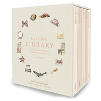 Our Little Library Vol. 2: A Foundational Language Vocabulary Board Book Set for Babies, Including Ocean Animals, Safari Animals, Food and Drink, ... the House (Our Little Adventures Series) Product Bundle