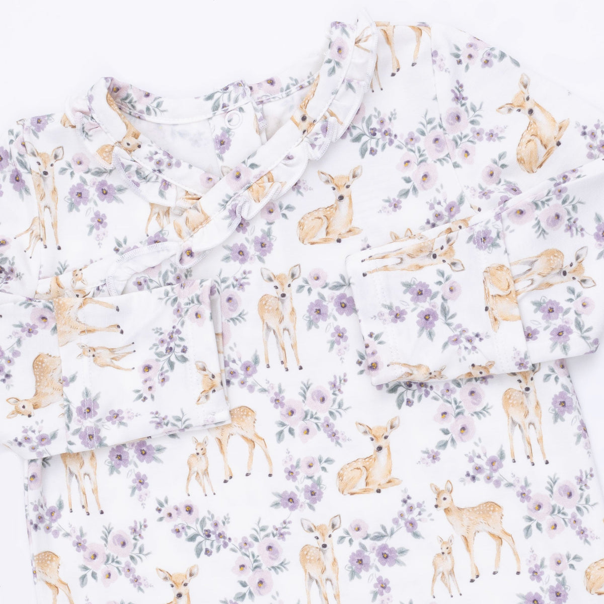 Angel Dear Floral Deer Kimono Gown and Knot Headband