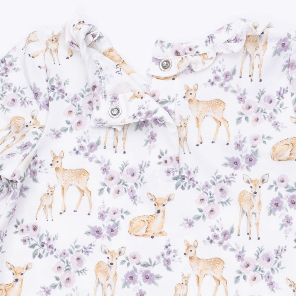 Angel Dear Floral Deer Kimono Gown and Knot Headband