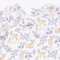 Angel Dear Floral Deer Kimono Gown and Knot Headband