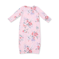 Angel Dear Painterly Rose Bouquets Kimono Gown and Headband