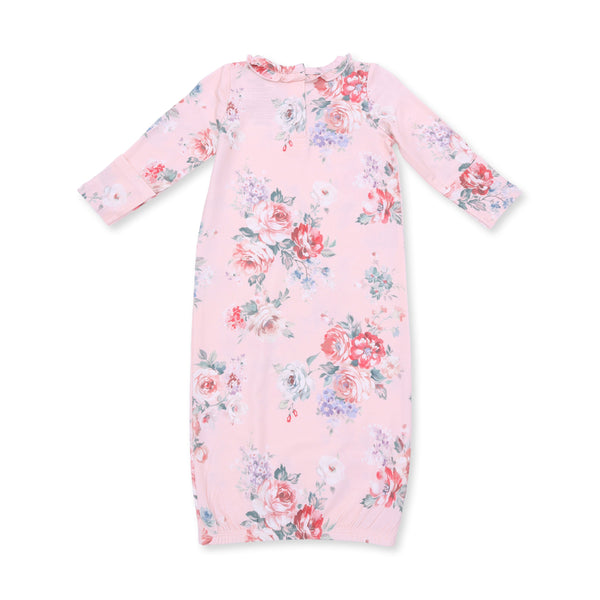 Angel Dear Painterly Rose Bouquets Kimono Gown and Headband
