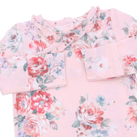 Angel Dear Painterly Rose Bouquets Kimono Gown and Headband
