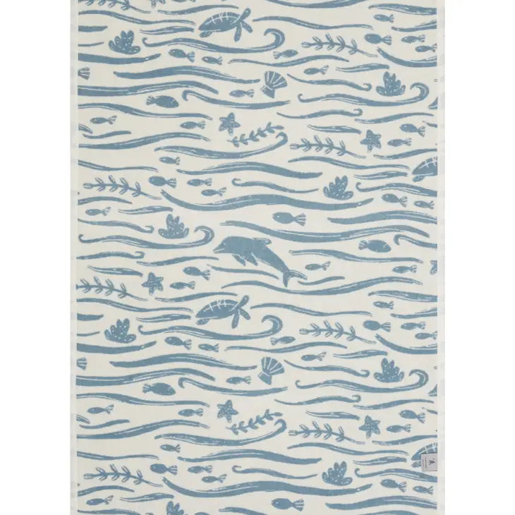 ChappyWrap Under the Sea Light Blue Midi Blanket