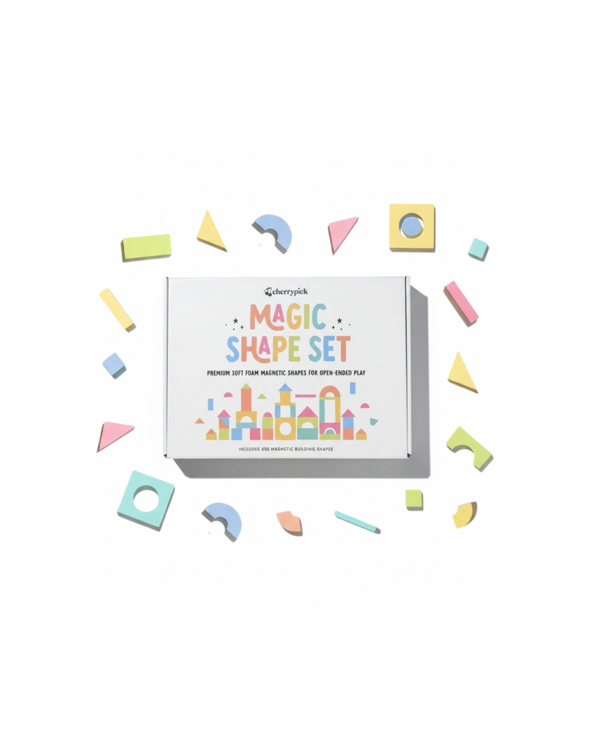 Cherrypick - Magic Shape Set - Soft Foam Magnetic Shapes for Building and Play