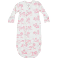 Angel Dear Farm Toile Pink Bundle Gown