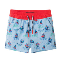 Andy & Evan - Infant Boys Long Sleeve Rashguard Set | Navy Sailboat