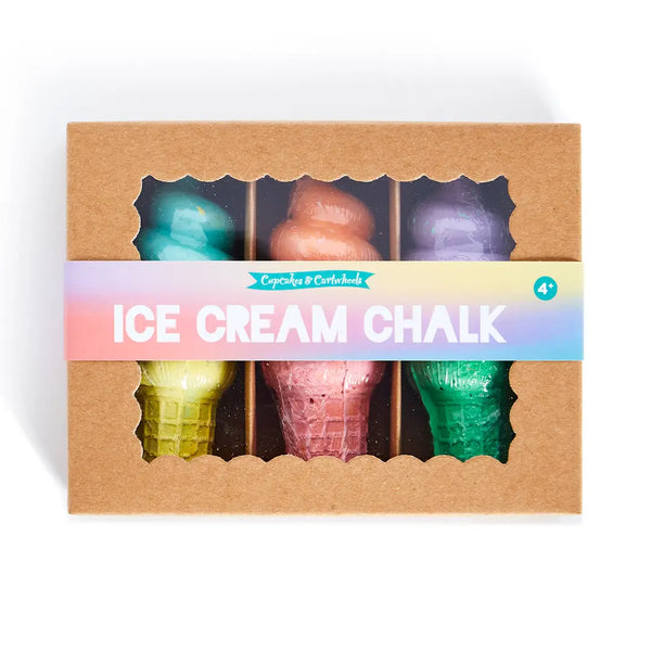 Set of 3 Ice Cream Truck Chalk - Cupcakes and Cartwheels
