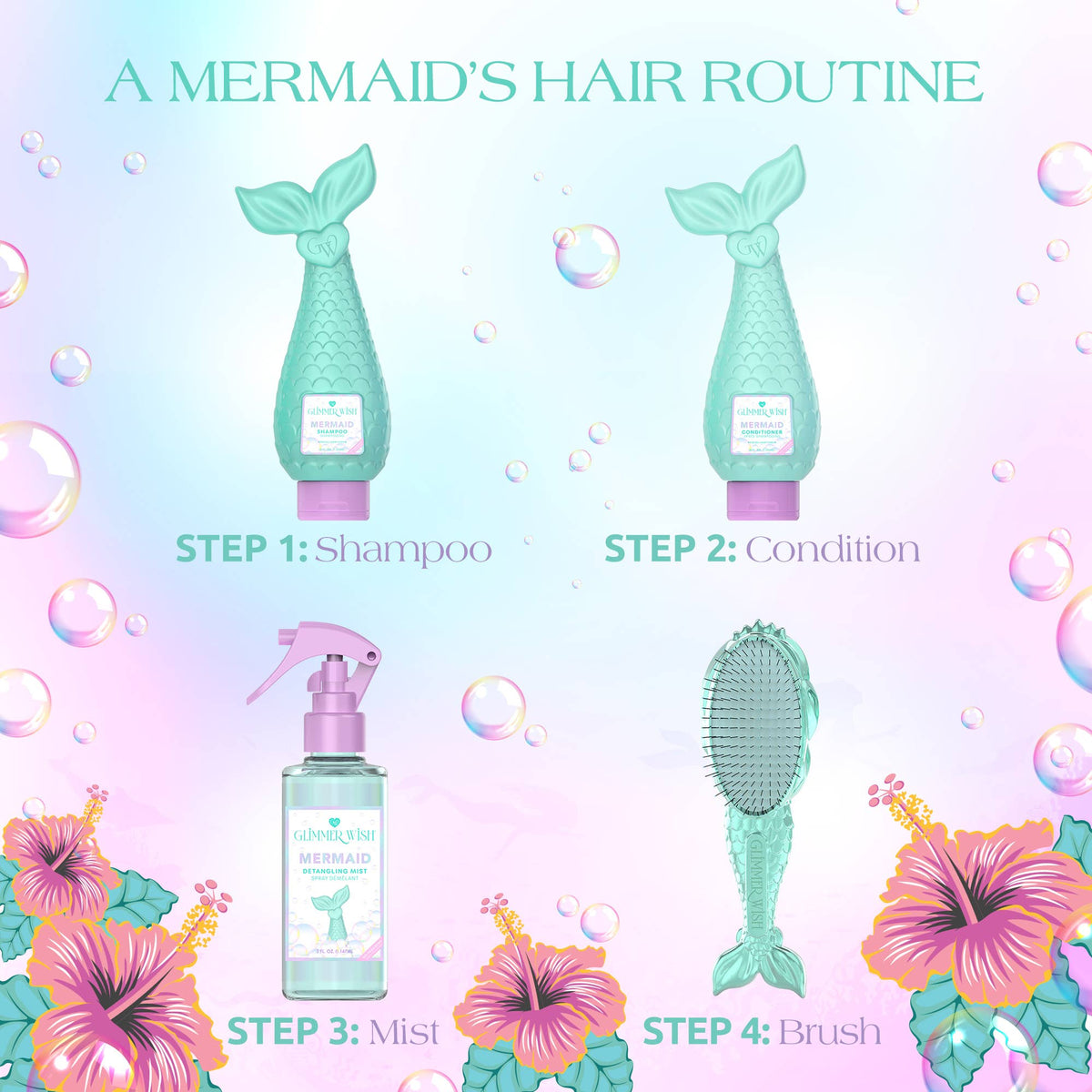 Glimmer Wish - Mermaid Hair Detangling Mist
