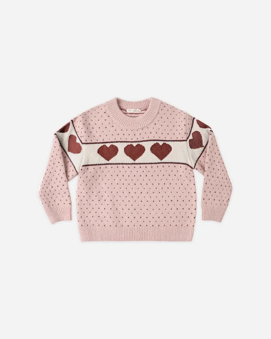 Rylee + Cru Reagan Sweater- Hearts