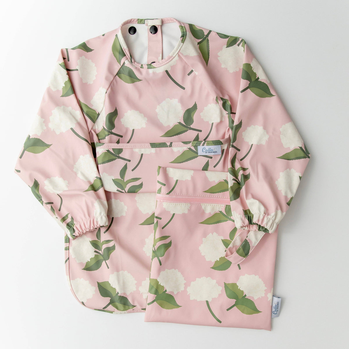 Calla & Friends - The Grayson Long Sleeve Bib - Hydrangeas