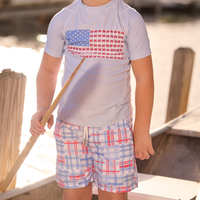 Sugar Bee Clothing - Boys Swim Shorts - Cape Cod Madras