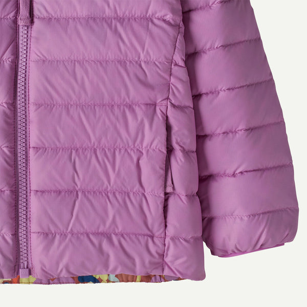 Patagonia Baby Reversible Down Sweater™ Hoody- River River: Potters Red