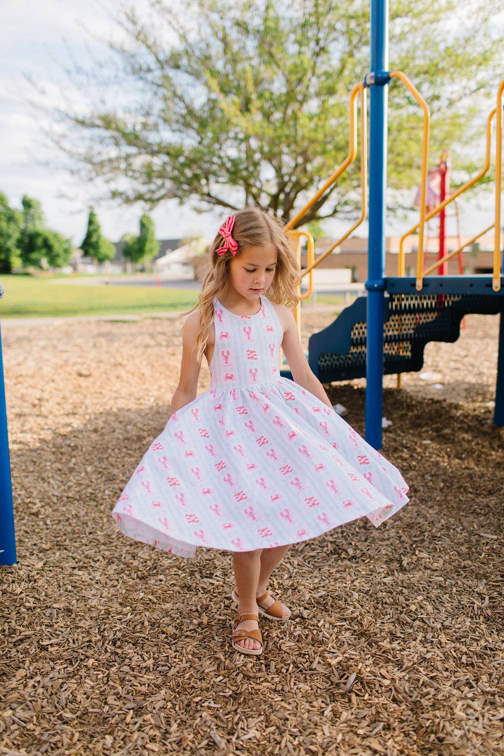 Ollie Jay - Sofia Dress in Le Crustace | Girls Twirl Dress