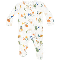 Angel Dear Nature ABC's 2-Way Zipper Footie