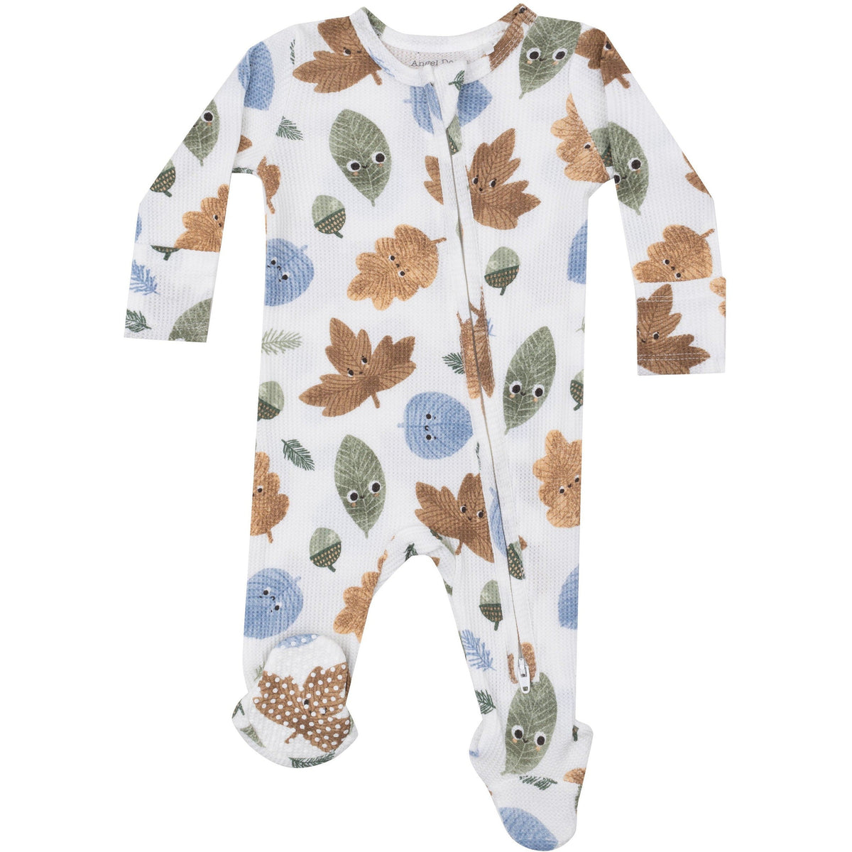 Angel Dear Cuddly Leaves 2-Way Zipper Footie