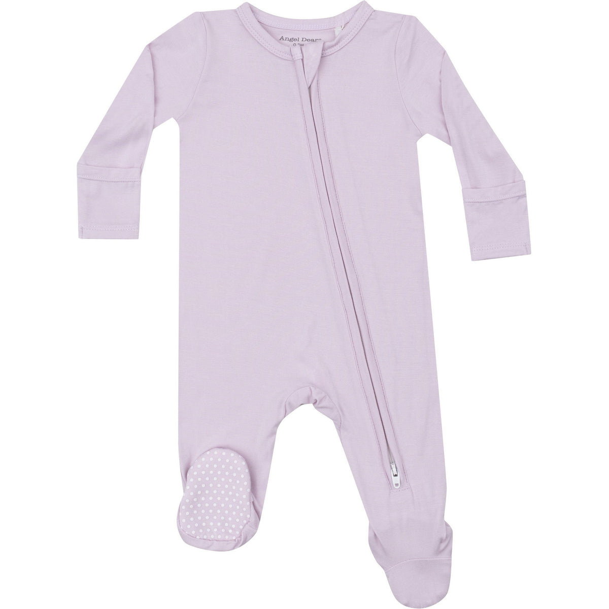 Angel Dear Bamboo Orchid Hush 2-Way Zipper Footie