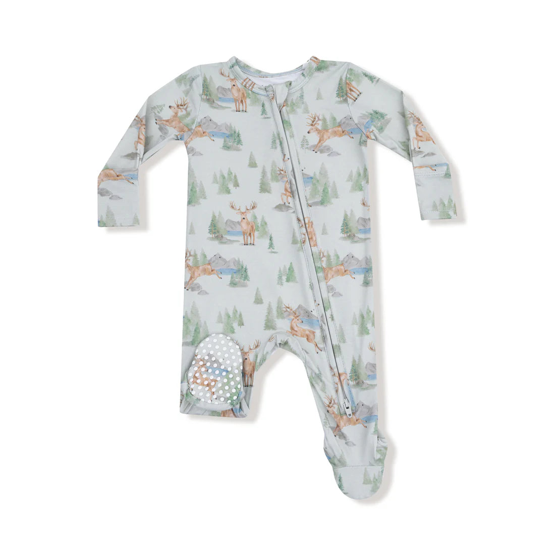Angel Dear 2 Way Zipper Footie- Buck Deer