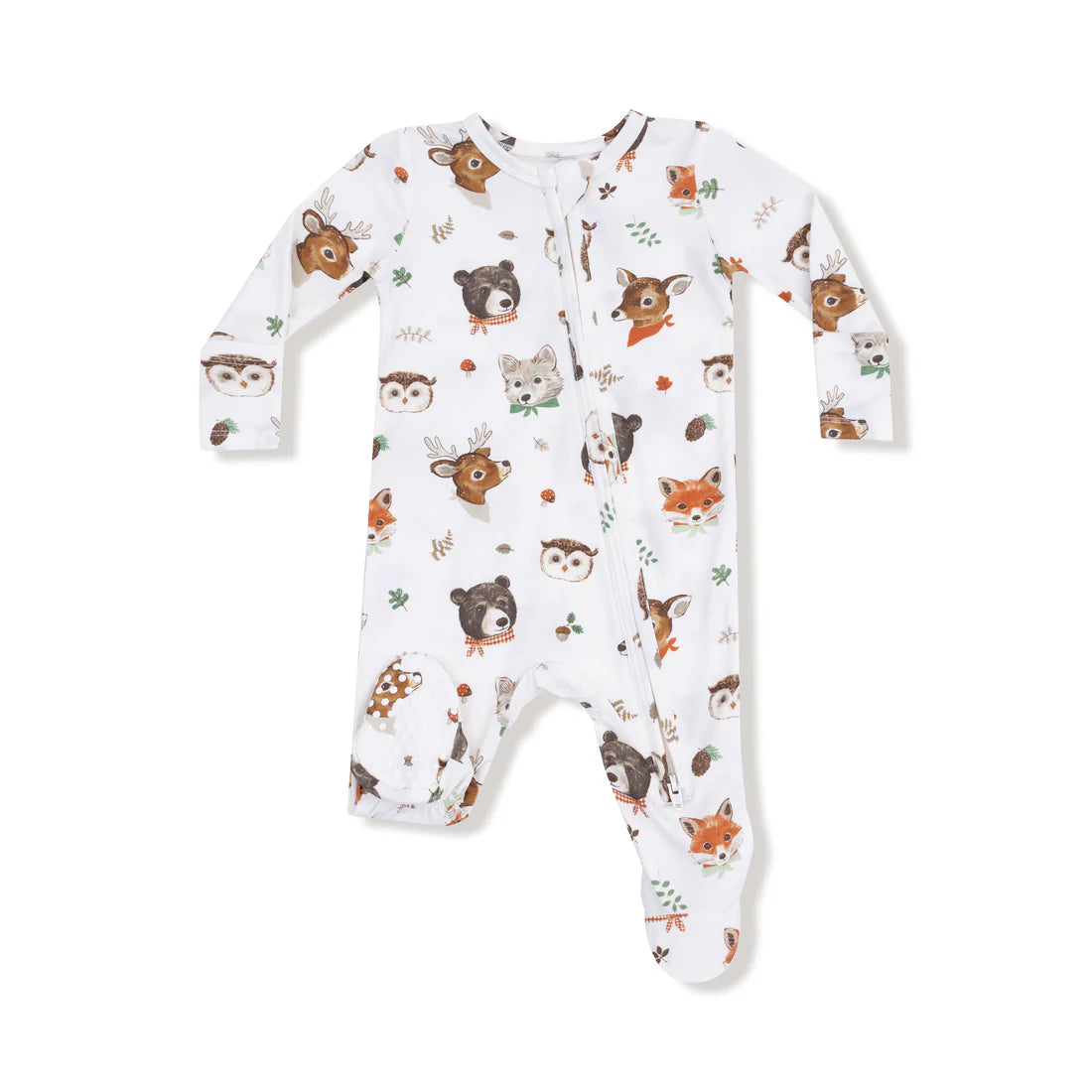 Angel Dear 2 Way Zipper Footie II Woodland Animal Faces