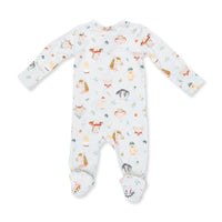 Angel Dear Baby Farm Faces 2 Way Zipper Footie