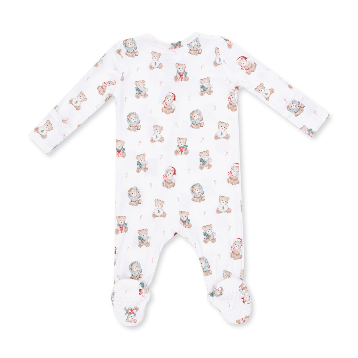 Angel Dear Christmas Teddy Bears Uni 2 Way Zipper Footie