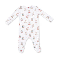Angel Dear Christmas Teddy Bears Uni 2 Way Zipper Footie