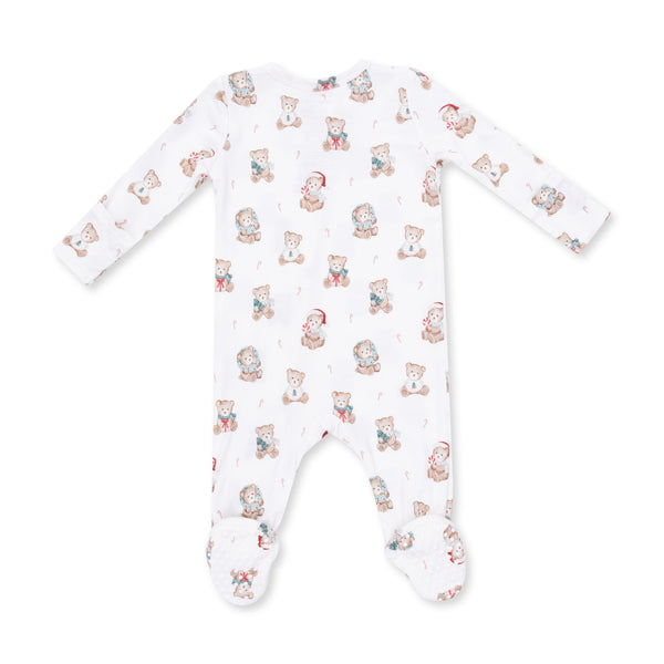Angel Dear Christmas Teddy Bears Uni 2 Way Zipper Footie