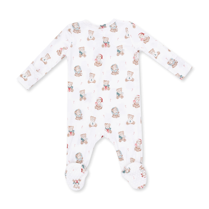 Angel Dear Christmas Teddy Bears Uni 2 Way Zipper Footie