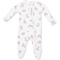 Angel Dear Explorer Puppy Blue 2 Way Zipper Footie
